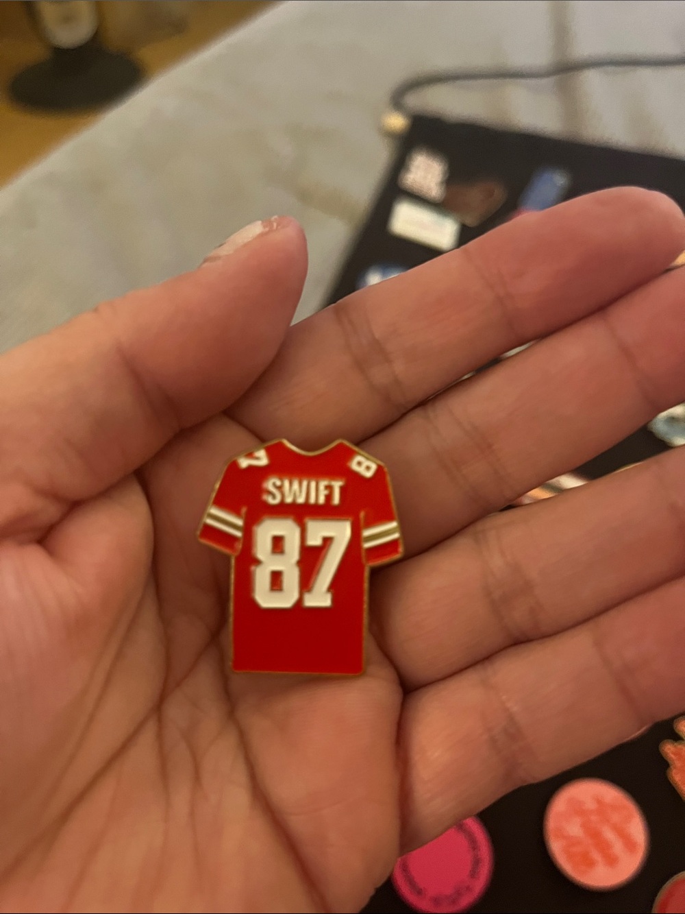 Taylor Swift Red Number 87 Jersey Enamel Pin - Kids Accessory